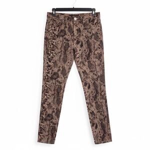 We The Free Brown Snake Print Skinny Jeans